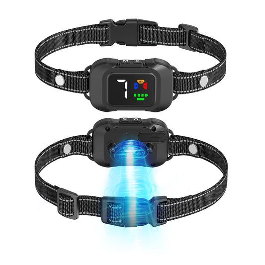 Tech4Tails 3-in-1 Smart Bark Collar | Shock-Free Ultrasonic, Tone & Vibration